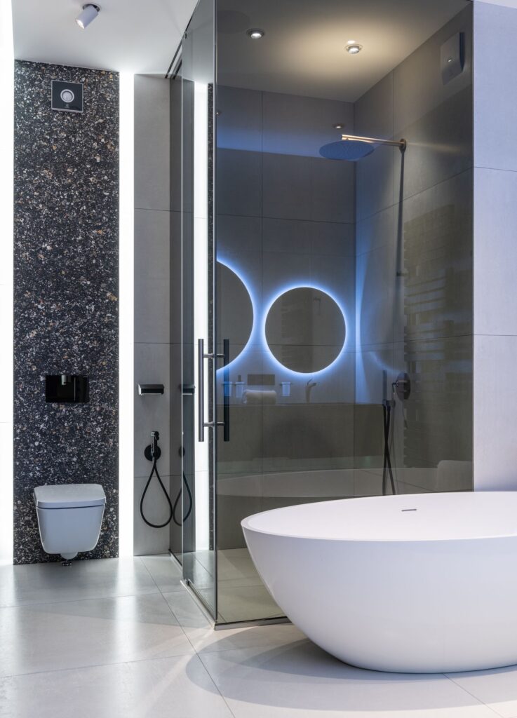 Salle de bain rénovée après peinture